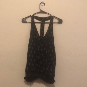 navy blue tank top w/ cute back